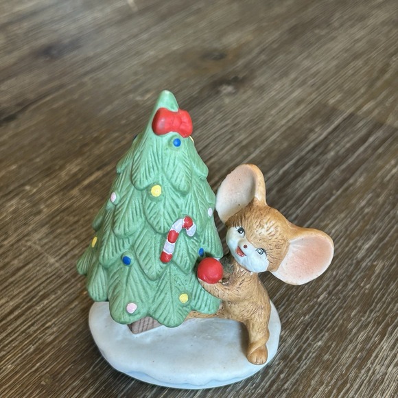 Home Interiors Other - HOMCO 8905 Christmas Mouse Decorating Tree Figurine Home Interiors Taiwan